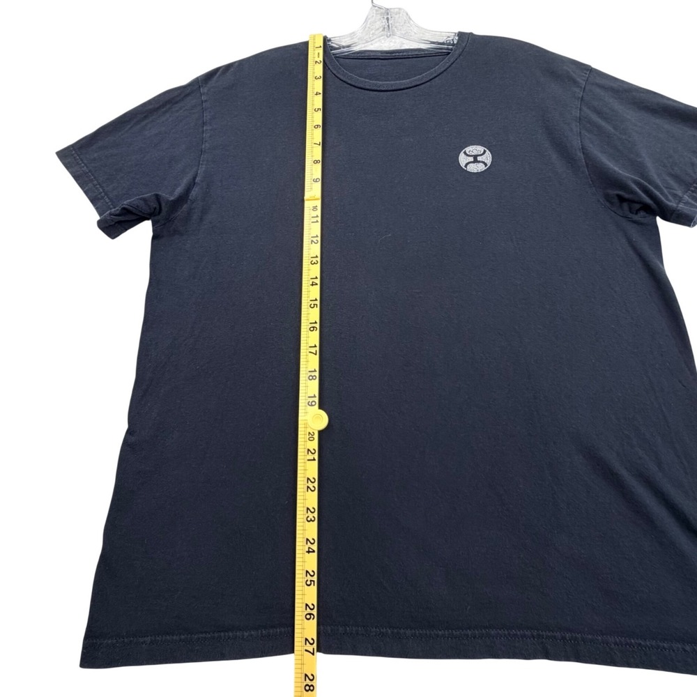 Hooey Graphic T-Shirt Men XL Black Cotton Short Sleeve Western Logo Tee - Picture 6 of 7